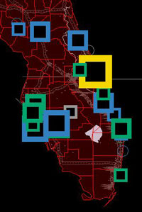 Tornados in Florida, U.S.A.