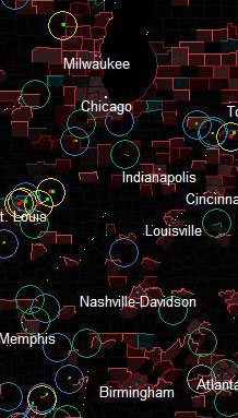 Zom in View of Chicago Area Tornado history